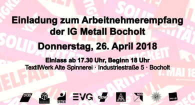 Arbeitnehmerempfang der IG Metall Bocholt