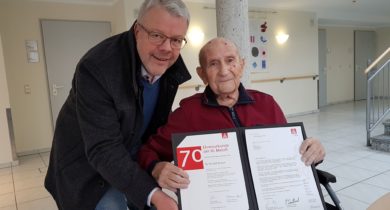 Rudolf Breuer 70 Jahre Mitglied in der IG Metall