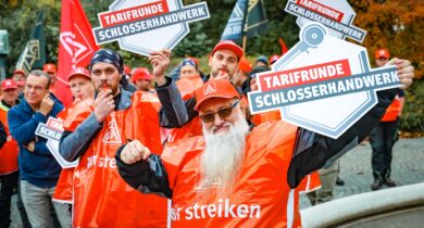 Mehr Geld für Schlosser in NRW: 4,1 Prozent in zwei Schritten