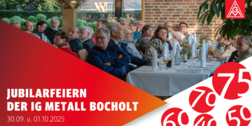 Jubilarfeiern der IG Metall Bocholt 2025