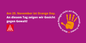 Orange Day – Tag zur Beseitigung von Gewalt gegen Frauen