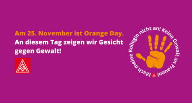Orange Day - Tag zur Beseitigung von Gewalt gegen Frauen